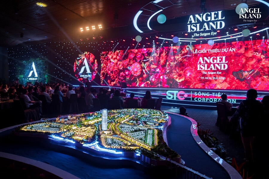 Sa bàn dự án Angel Island Đảo Tiên được ra mắt tại Lễ giới thiệu dự án