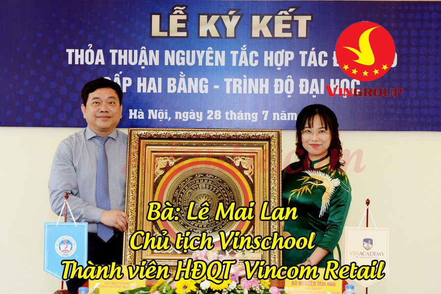 Bà Lê Mai Lan – Chủ tịch Công ty Vinschool