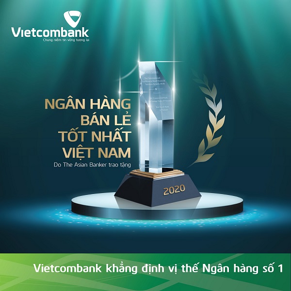 Vietcombank là ngân hàng bán lẻ tốt nhất Việt Nam 2020