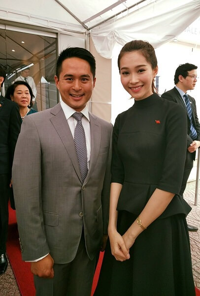 Ông Tony Ngo cùng Hoa hậu Đặng Thu Thảo trong một sự kiện