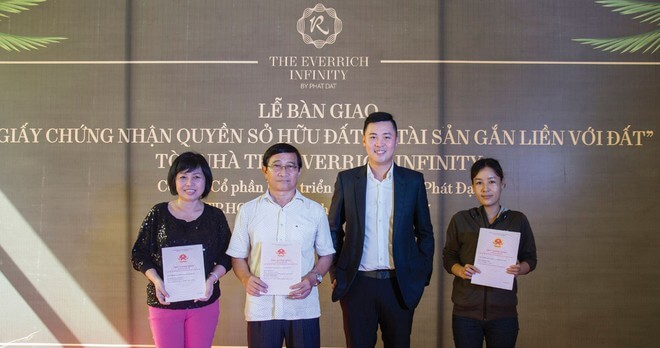 Nguyễn Tấn Danh tại Lễ bàn giao Sổ hồng dự án The Everrich Infinity