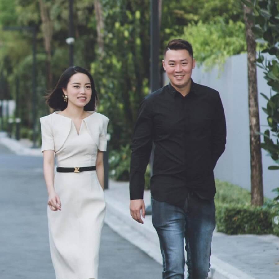 Phó chủ tịch Phát Đạt và vợ Phan Thị Thanh Hiếu